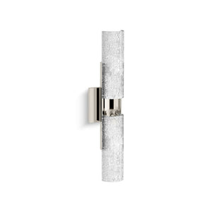 Ripple 20½" Two-light Sconce in Polished Nickel