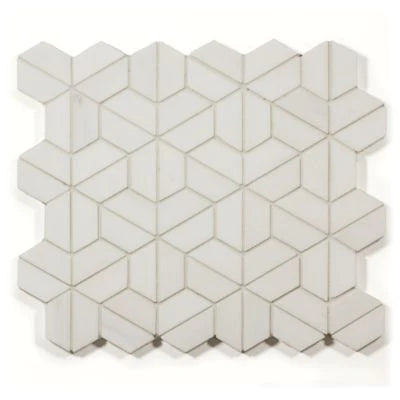 Dolomite Corina Split Hexagon mosaic in honed finish